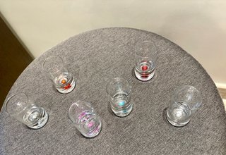 Bicchierini da liquore colorati set 6