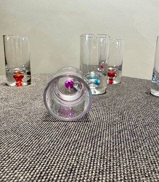 Bicchierini da liquore colorati set 6