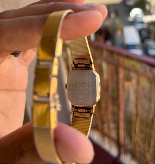 Reloj Seiko Vintage Octagonal Mujer Dorado