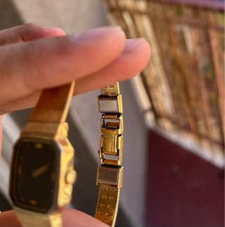 Reloj Seiko Vintage Octagonal Mujer Dorado