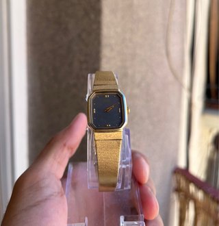 Reloj Seiko Vintage Octagonal Mujer Dorado