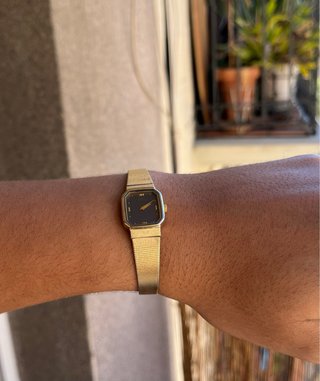 Reloj Seiko Vintage Octagonal Mujer Dorado