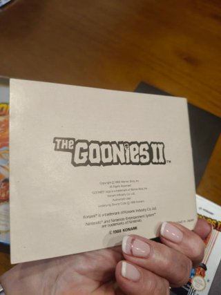 The Goonies II Nintendo NES Caja e Instrucciones