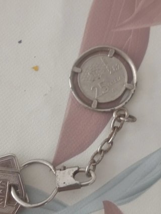 Llavero Moneda Antigua Rey de España, mundial 82.
