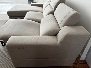 Divano Kibuc relax elettrico beige