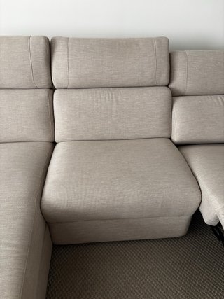 Divano Kibuc relax elettrico beige