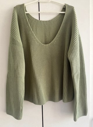 Jersey Massimo Dutti Verde Talla M