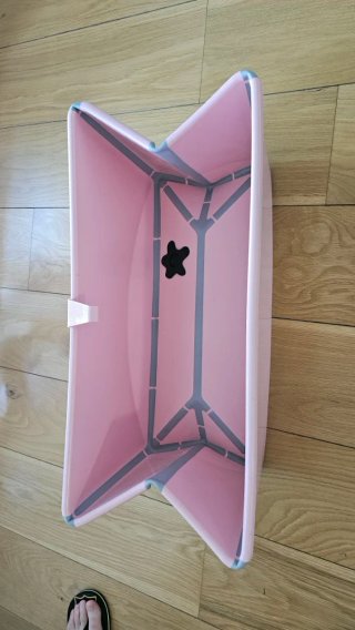 Bañera Stokke plegable rosa