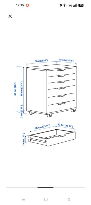 Cajonera Ikea con ruedas