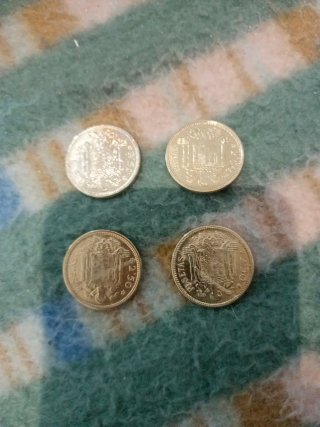 4 Monedas 2.50 Pesetas Franco 1953