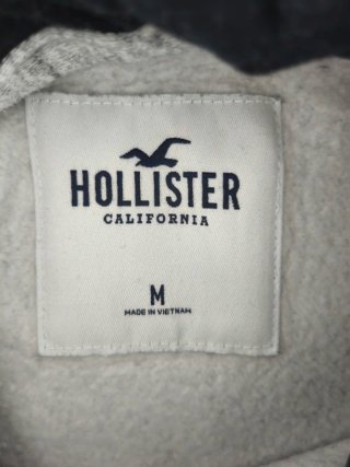 Sudadera Hollister Gris Talla M