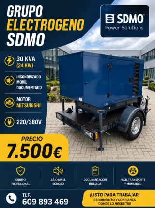 Grupo Electrógeno SDMO 30 KVA