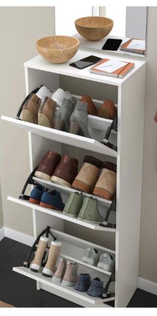 Zapatero Blanco Ikea Gran Capacidad