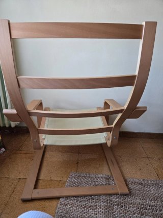 Butaca POANG Ikea Finnsta Blanco