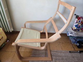 Butaca POANG Ikea Finnsta Blanco