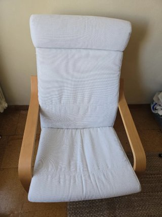 Butaca POANG Ikea Finnsta Blanco