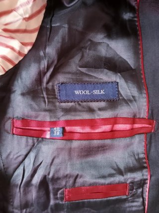Americana Massimo Dutti Negra Talla 48/38