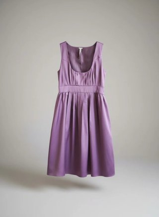 Vestido morado Stradivarius vintage