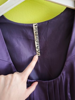 Vestido morado Stradivarius vintage