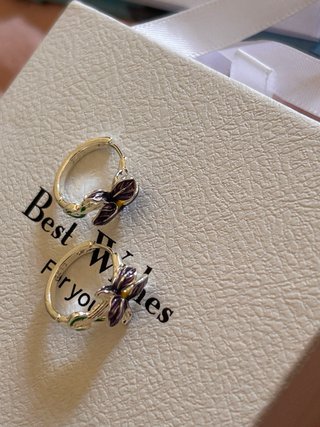 Orecchini Argento 925 Iris Viola