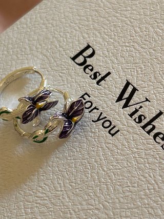 Orecchini Argento 925 Iris Viola