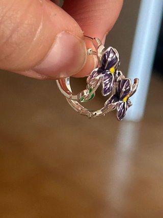Orecchini Argento 925 Iris Viola