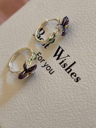 Orecchini Argento 925 Iris Viola