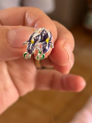 Orecchini Argento 925 Iris Viola