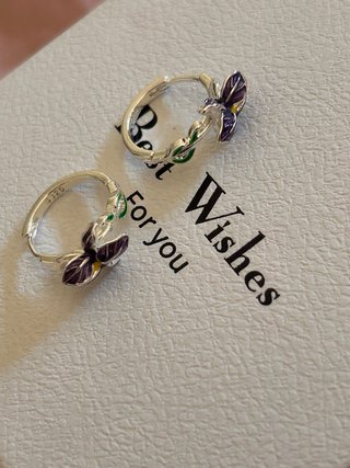 Orecchini Argento 925 Iris Viola