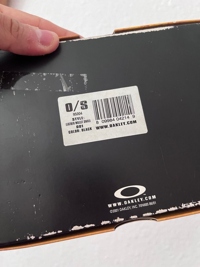 Billetera Oakley Vintage 2001 + Caja Original