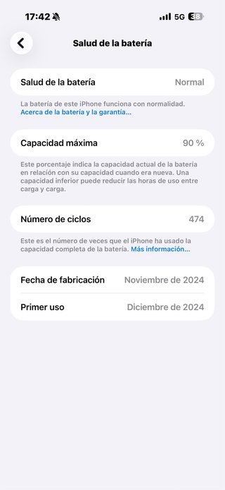 iPhone 16 Pro Max casi nuevo