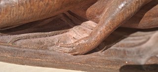 Escultura desnudo femenino terracota