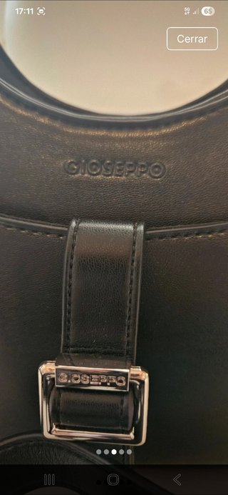 Bolso baguette Gioseppo negro