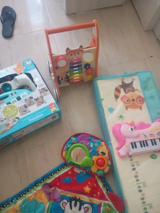 Lote Juguetes Bebé Fisher Price Gimnasio y Piano