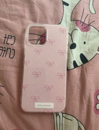 Custodia iPhone 12 Pro Max rosa con fiocchi