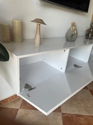 Mueble de salón moderno blanco