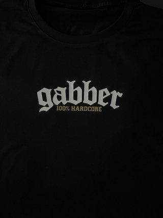 Camiseta Gabber 100% Hardcore Negra
