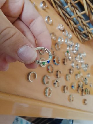 Lote de 63 anillos ajustables