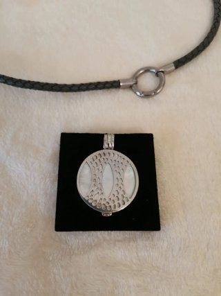 Colgante Mi Moneda Multicolor y Plata