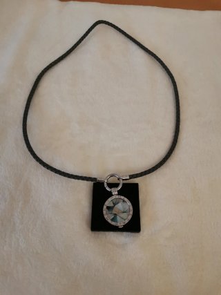 Colgante Mi Moneda Multicolor y Plata