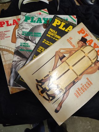 4 riviste Playboy Italia vintage anni 70