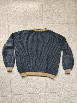 Jersey mujer azul y dorado