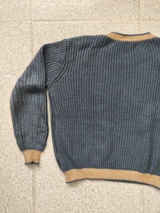 Jersey mujer azul y dorado