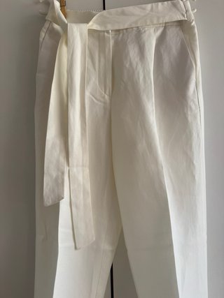 Pantalón blanco elegante Massimo Dutti  38 mujer