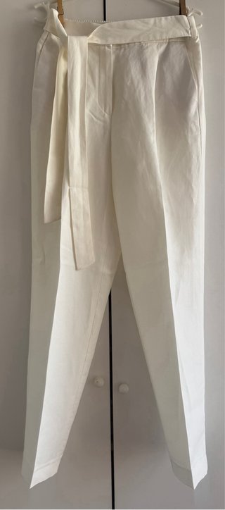 Pantalón blanco elegante Massimo Dutti  38 mujer