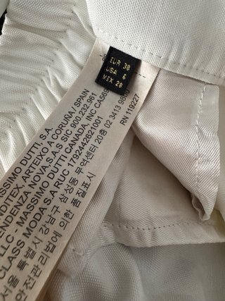 Pantalón blanco elegante Massimo Dutti  38 mujer