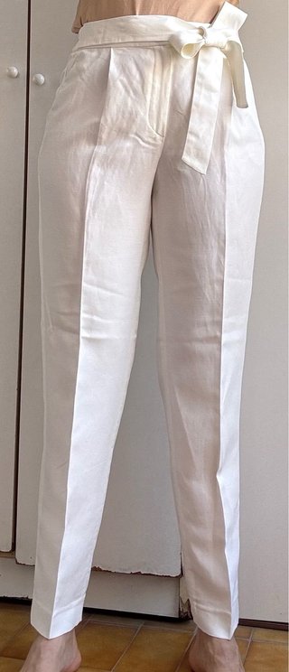 Pantalón blanco elegante Massimo Dutti  38 mujer