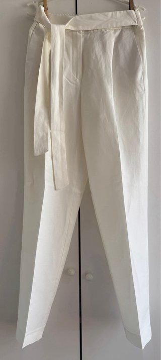 Pantalón blanco elegante Massimo Dutti  38 mujer