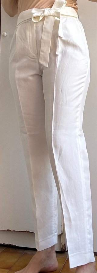 Pantalón blanco elegante Massimo Dutti  38 mujer