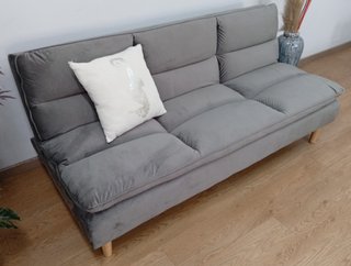 Sofá Cama ·Confort, Gris Oscuro·. Cómodo. ¡Oferta!